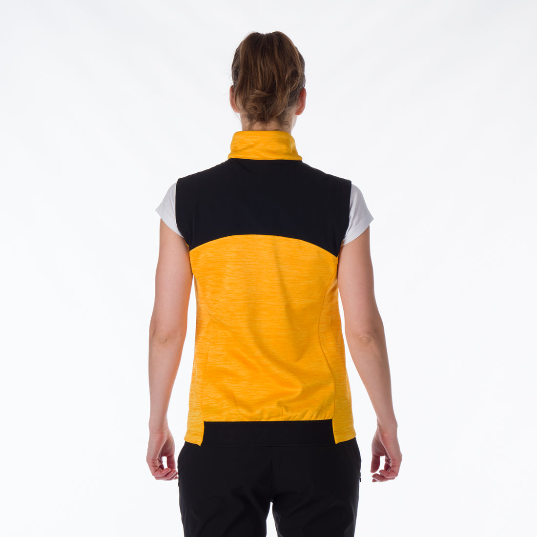 VE-4440OR women's trekking athletic fit melange fleece vest ETHEL