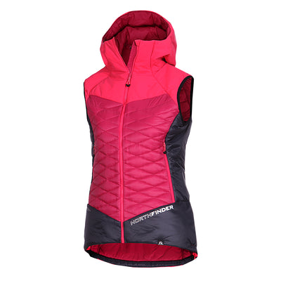 VE-44451SKP women's ski-touring vest padded Primaloft® Gold JAVOROVA