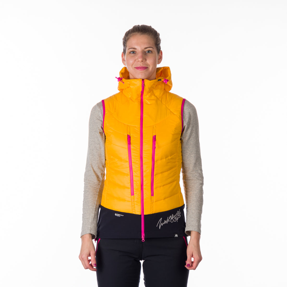 VE-4445SKP women's ski-touring vest padded Primaloft Gold JAVOROVA
