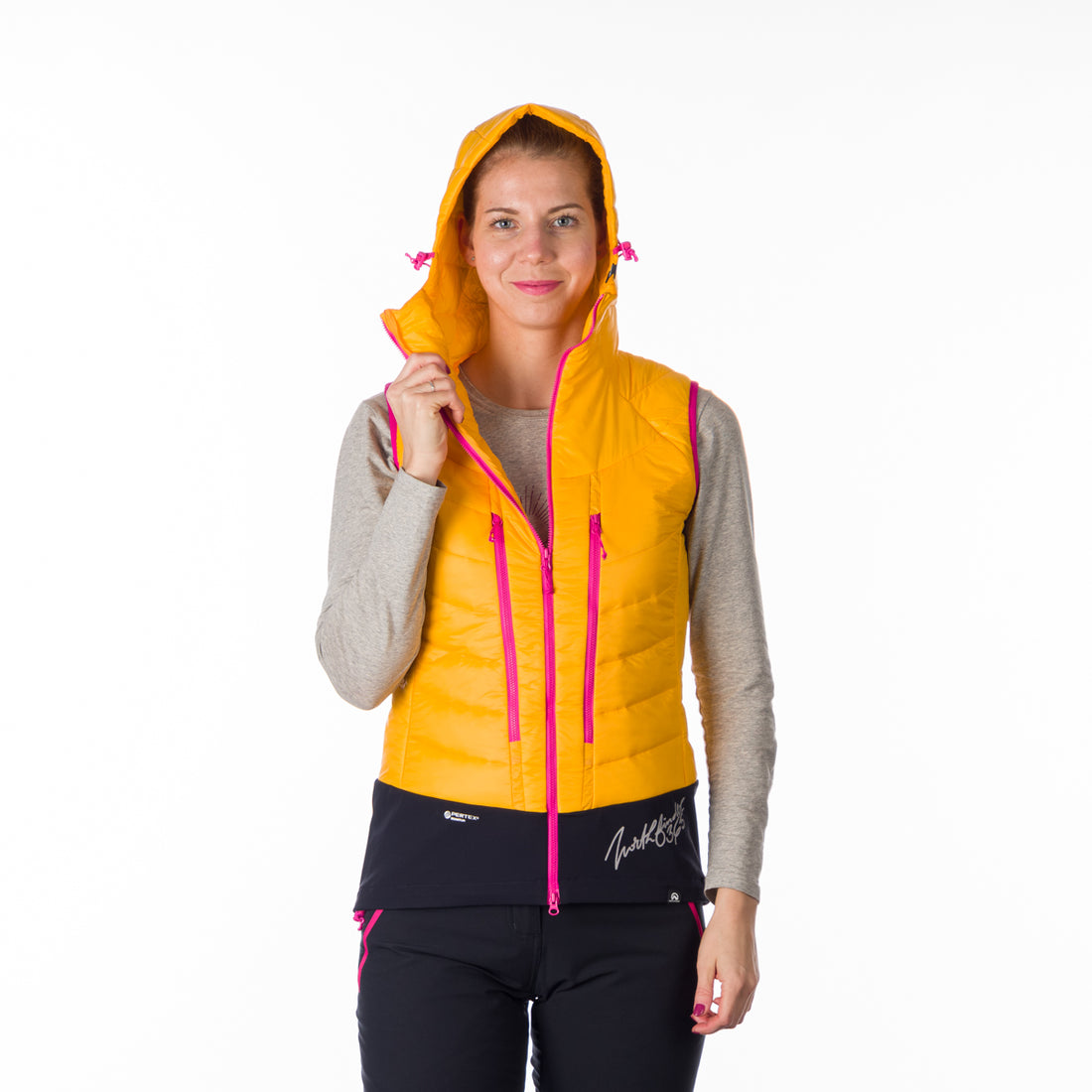 VE-4445SKP women's ski-touring vest padded Primaloft Gold JAVOROVA