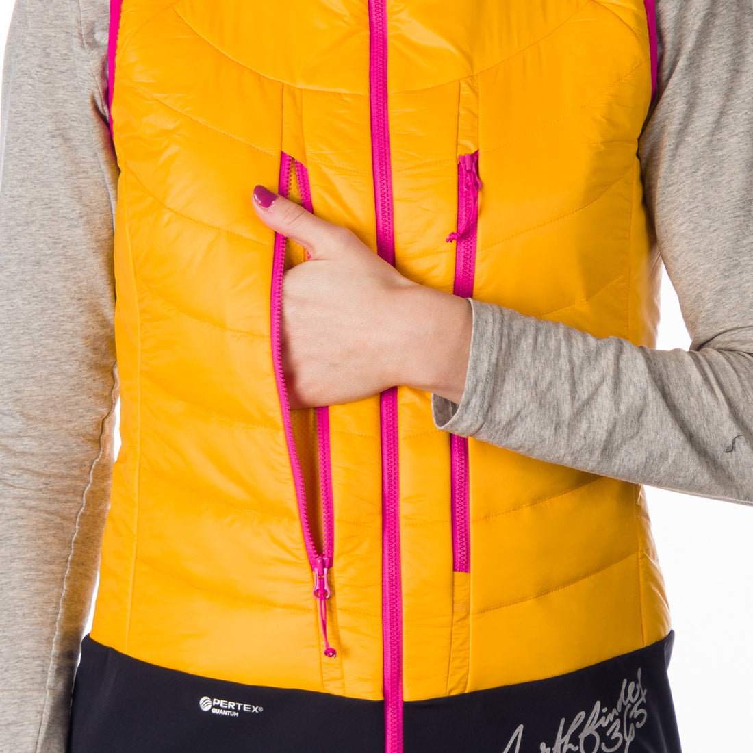 VE-4445SKP women's ski-touring vest padded Primaloft Gold JAVOROVA
