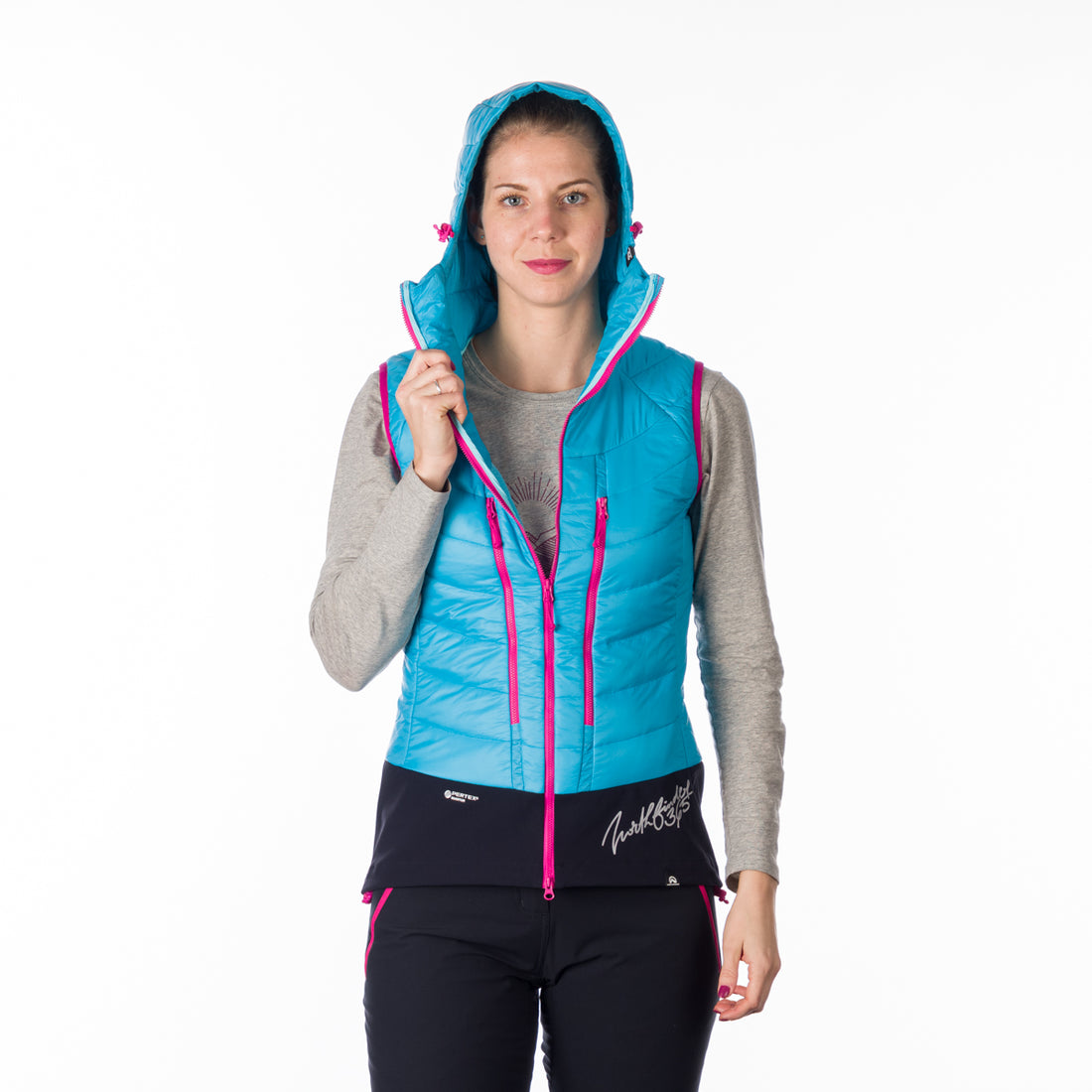 VE-4445SKP women's ski-touring vest padded Primaloft Gold JAVOROVA