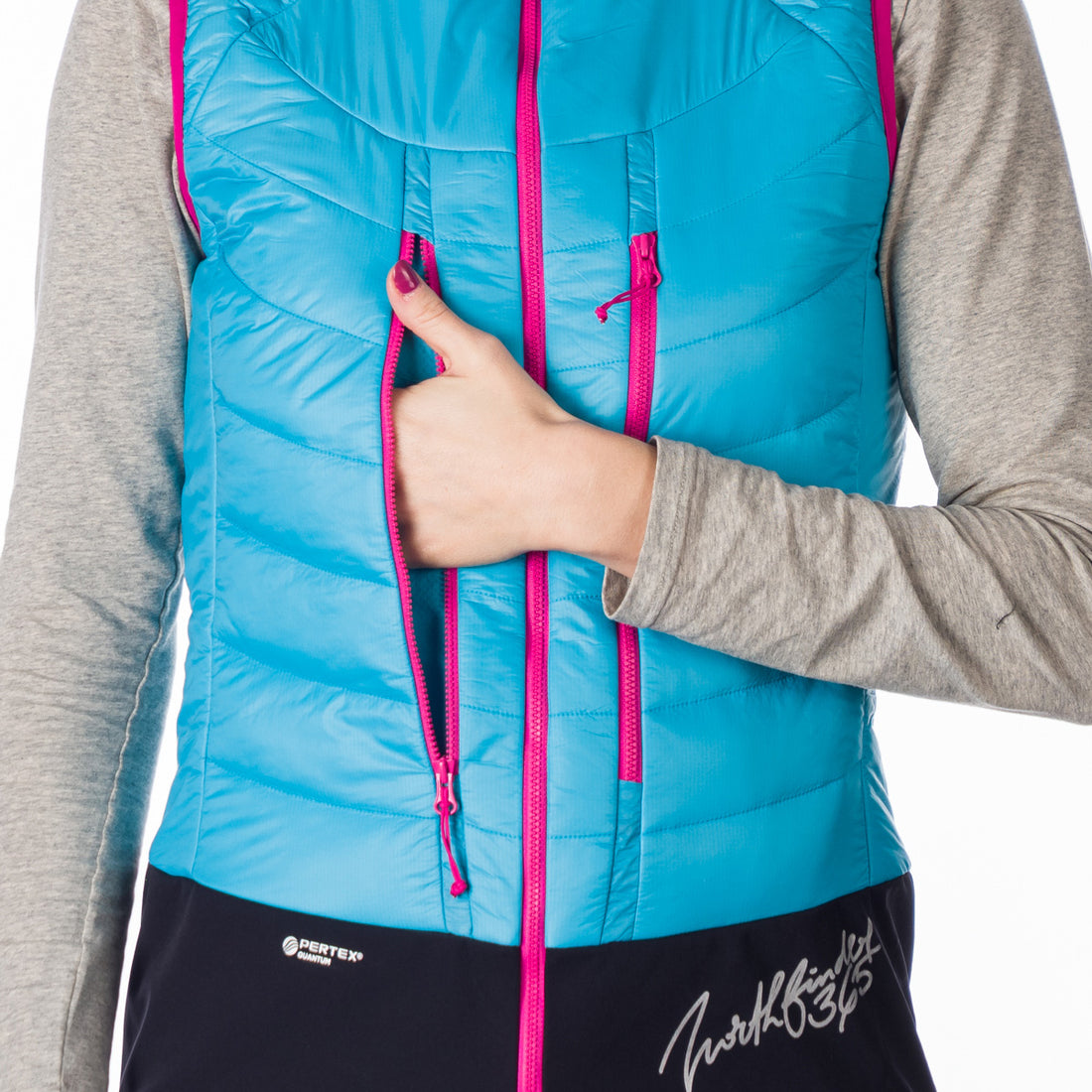 VE-4445SKP women's ski-touring vest padded Primaloft Gold JAVOROVA