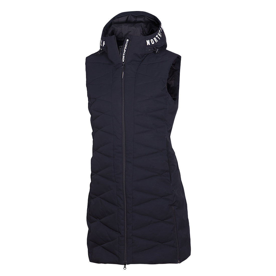 VE-4460SNW women's ski trendy quilted long vest BETTY