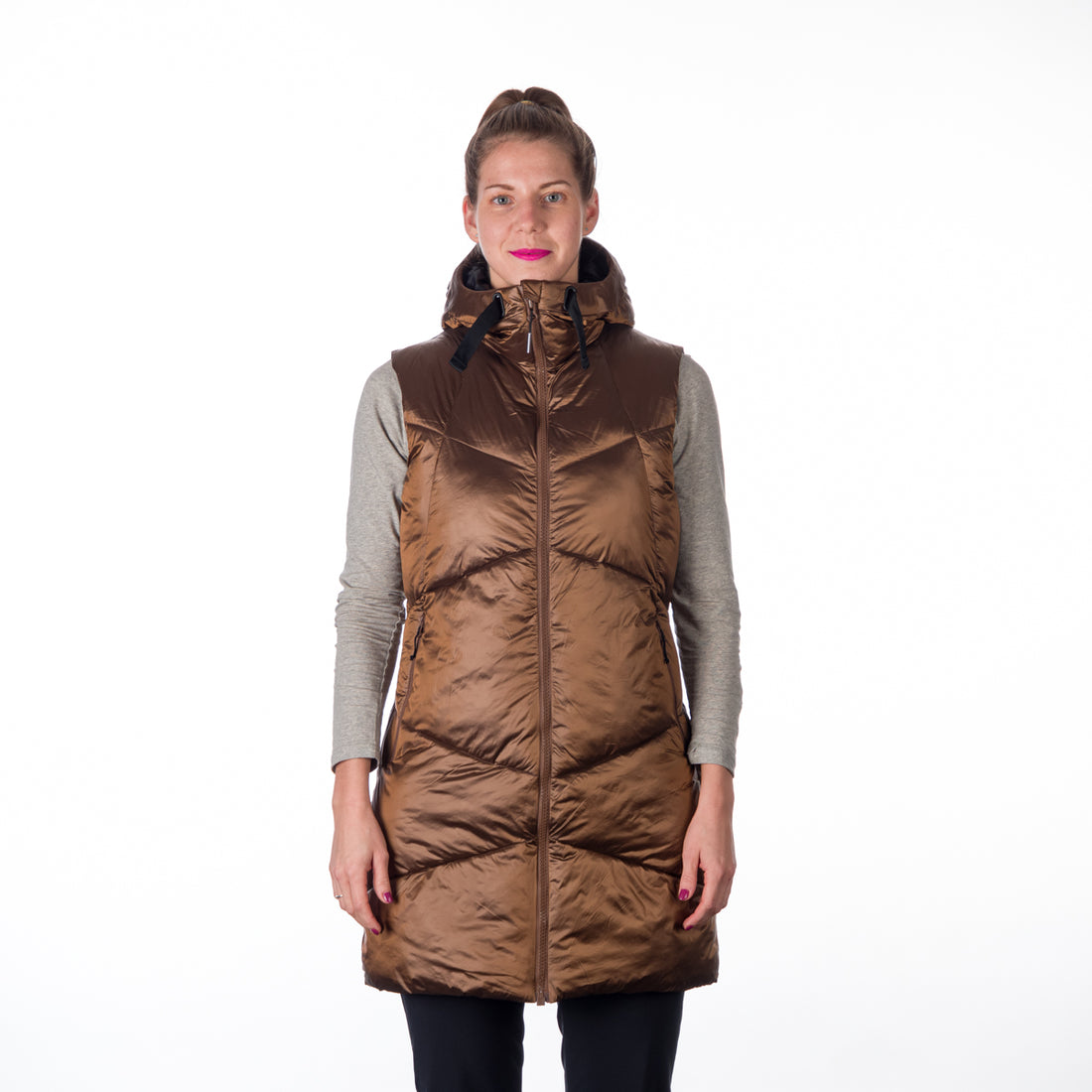 VE-4464SP women's casual trendy like down vest ROSEMARY