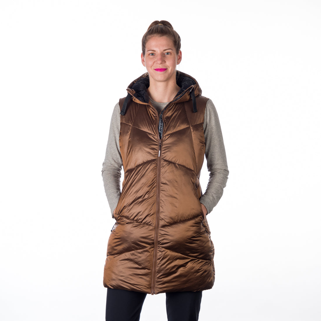 VE-4464SP women's casual trendy like down vest ROSEMARY
