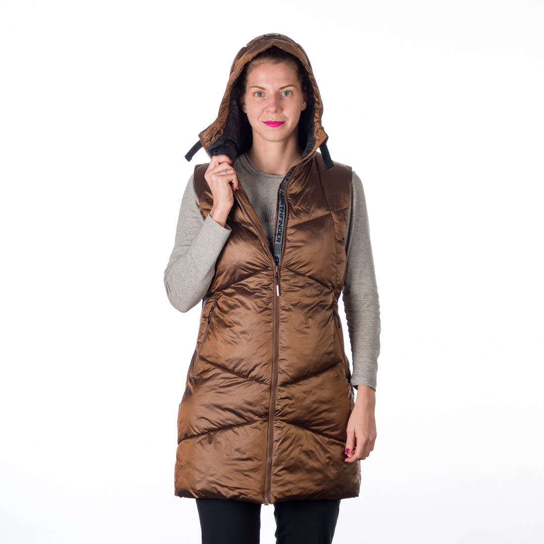 VE-4464SP women's casual trendy like down vest ROSEMARY