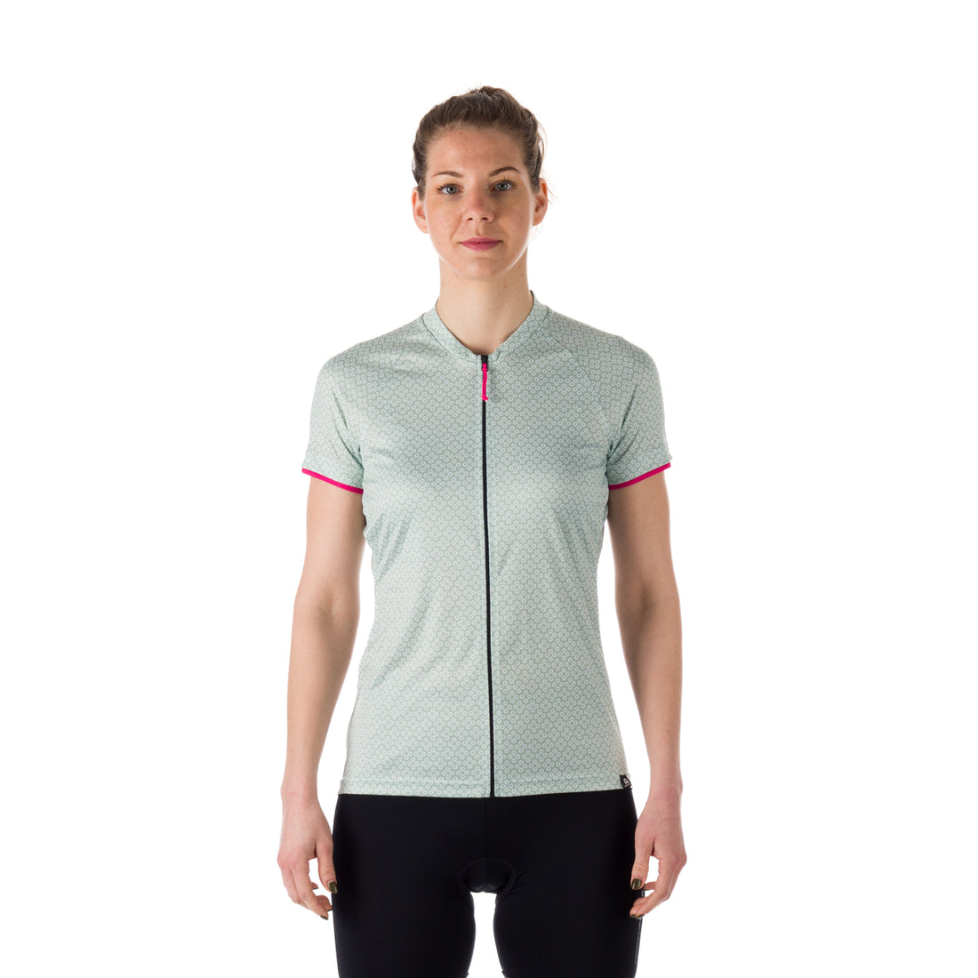 Women's e-bike t-shirt comfortable full zip with all print DIKA