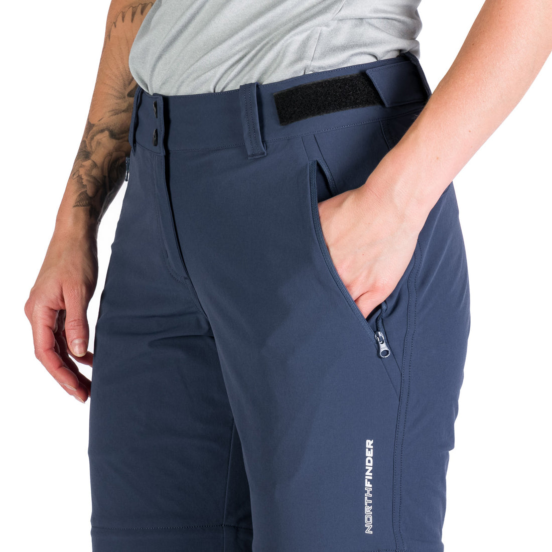 Women's hiking elastic pants 2in1 KAY