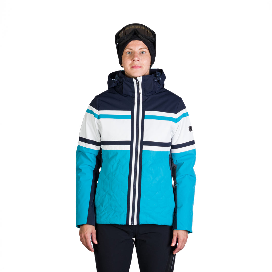 Women's ski jacket insulated with membrane SKYLA 
