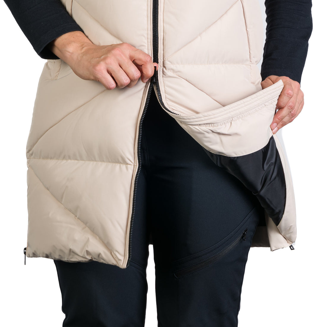 Women's warm quilted vest JERRI